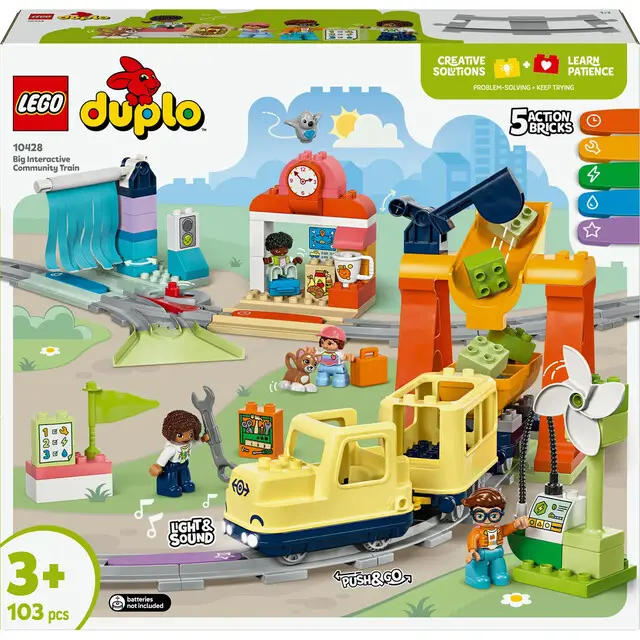 Lage Prijs Lego 10428 Duplo Town Big Interactive Community Train
