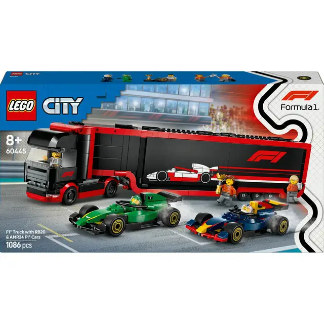 Lego 60445 City Formule 1 Sauber & Reb Bull Truck Direct Beschikbaar