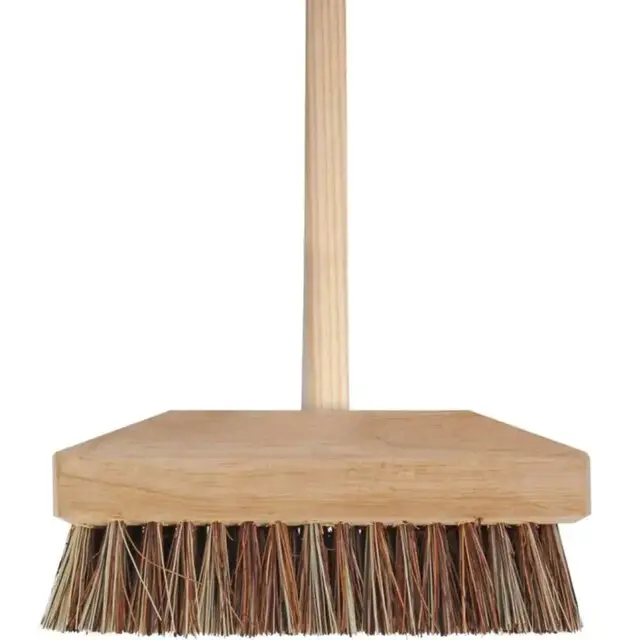 Ambachtelijk Talen Tools Luiwagen Schrobbezem Union 22 cm Houten steel 140 cm