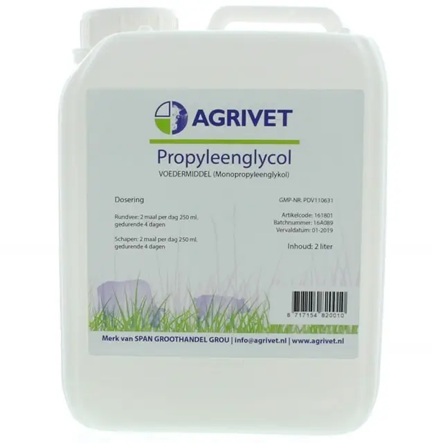 Agrivet Propyleenglycol - 2 liter Gecertificeerd
