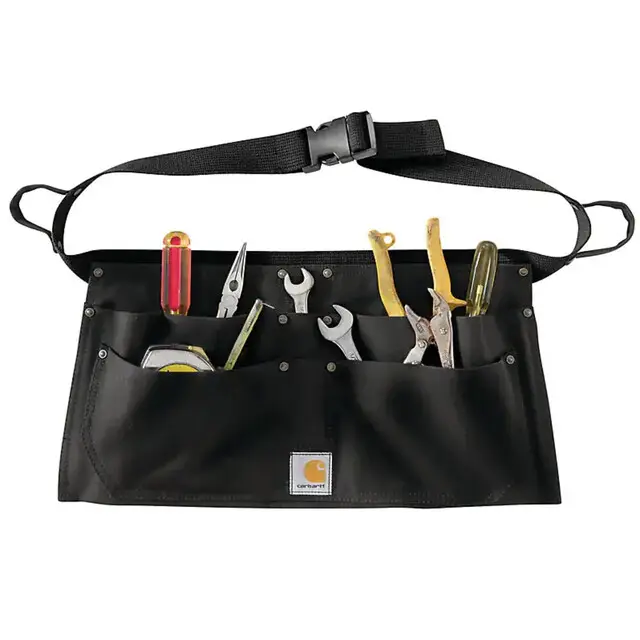 Hoge Kwaliteit Carhartt A09 Firm Duck Half Apron Zwart M
