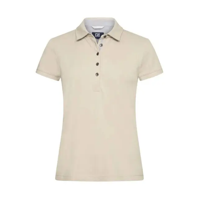 Authentiek Cutter &Buck Advantage Premium Polo Dames Beige S