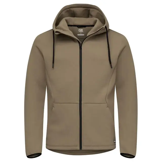 Cutter &Buck Pemberton Hood Fz Men Khaki L Exclusieve Aanbieding