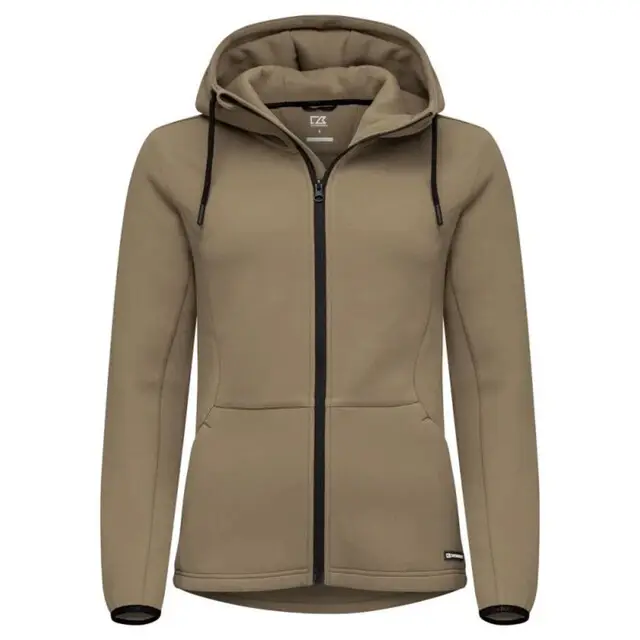 Cutter &Buck Pemberton Hood Fz Ladies Khaki 42/XL Laatste Versie