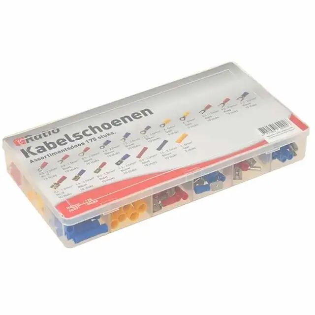 Assortimentsdoos kabelschoentjes 175-delig Snelle Levering