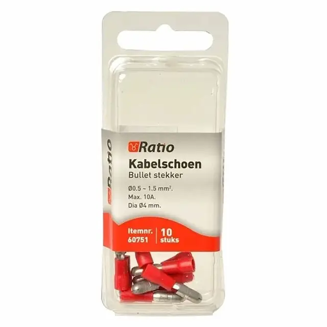 Topkwaliteit Kabelschoen bullet 0,5-1,5mm² - 10st in blister