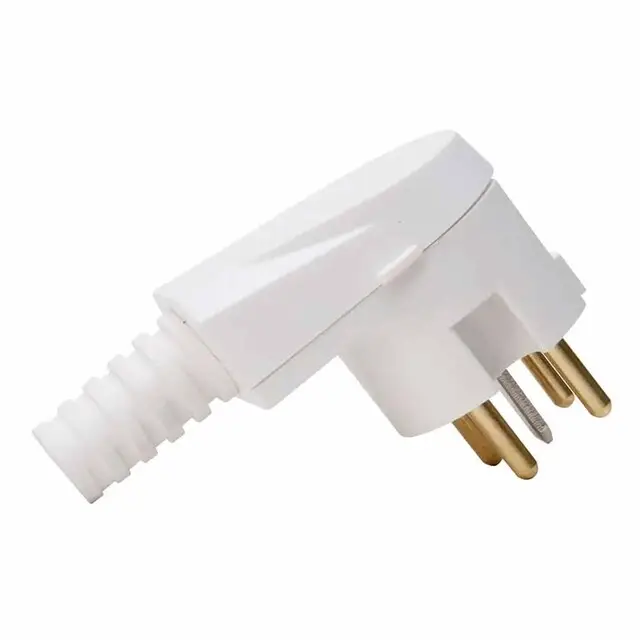 Op = Op Perilex stekker haaks wit