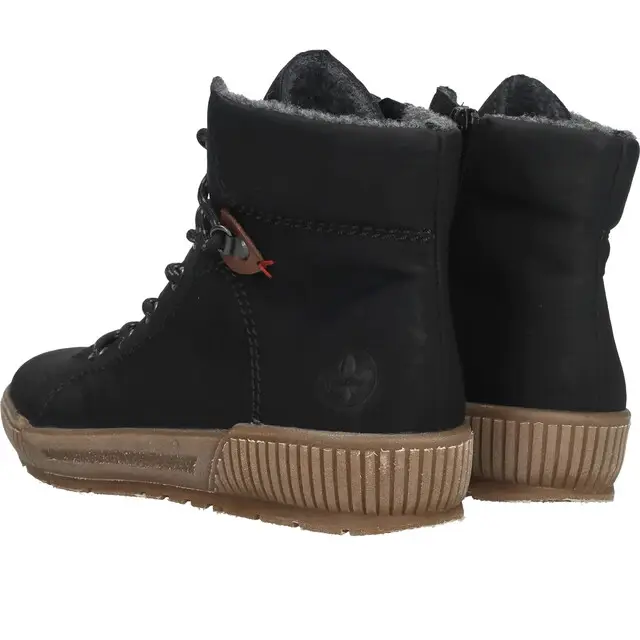 Rieker Dameslaars Met Veter Zwart Mt 40 Superprijs