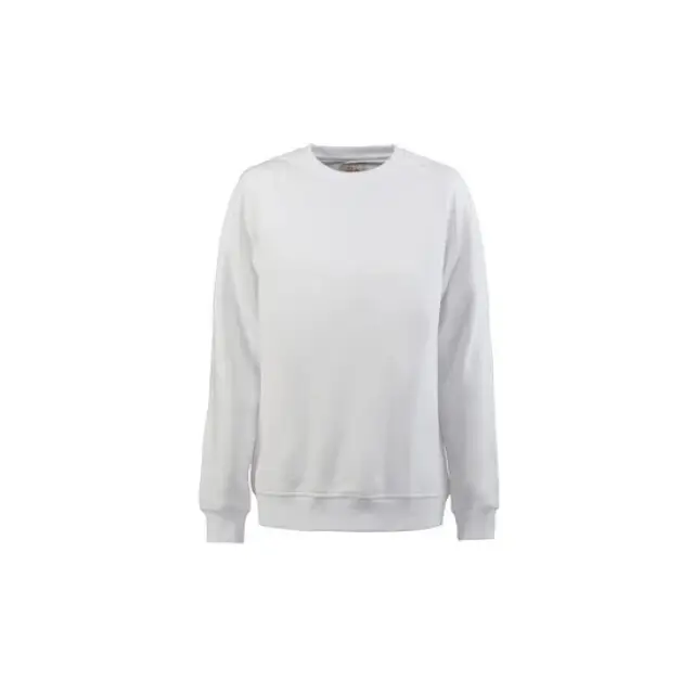 Modern Printer Sweater Unisex Wit - Maat S