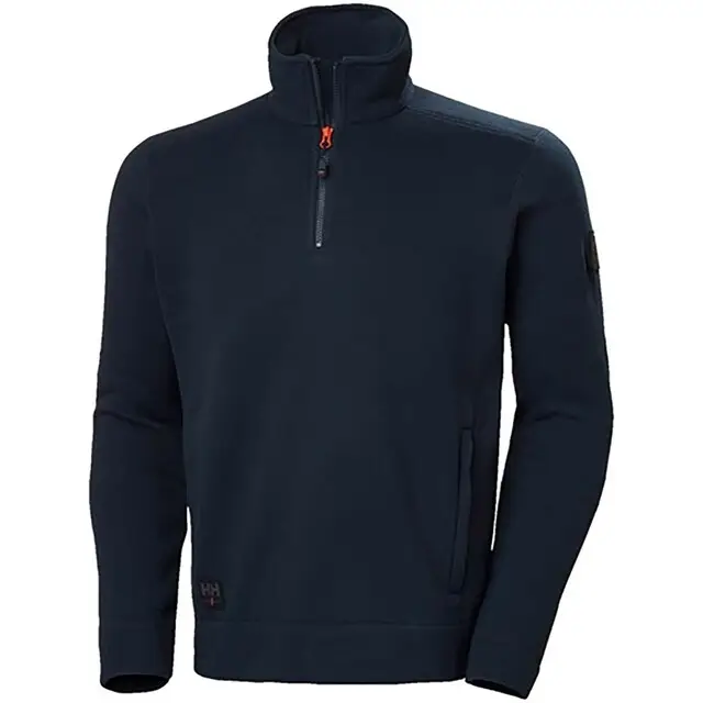 Laatste Versie Helly Hansen Kensington Evo Knit Fleece Halfzip 590 Marine Blauw - Maat M