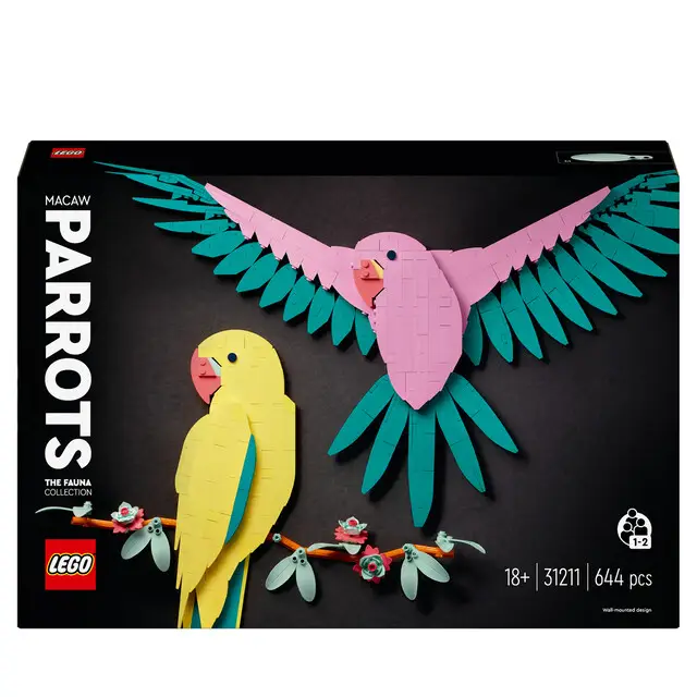 LEGO ICONS 31211 - De Faunacollectie – Kleurrijke papegaaien Seizoensaanbieding