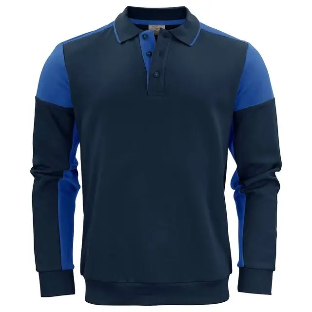 Printer Prime Polosweater marine/kobalt - maat S Koop Online