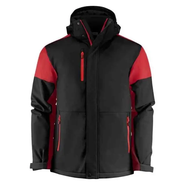 Goedkoop Prime Padded Softshell Jas heren zwart/rood - maat L