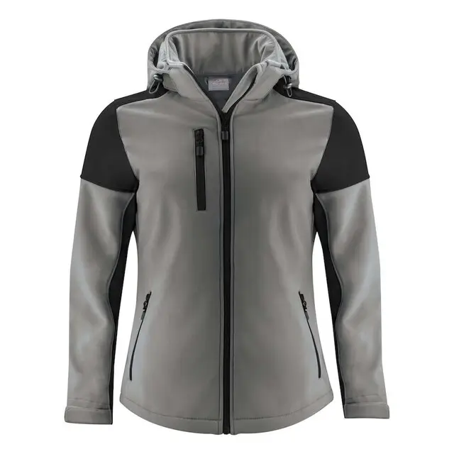 Printer Prime Softshell Jas dames staalgrijs/zwart - maat XS Goedkoop