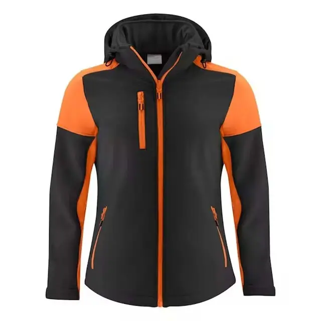 Printer Prime Softshell Jas dames zwart/oranje - maat XS Professioneel
