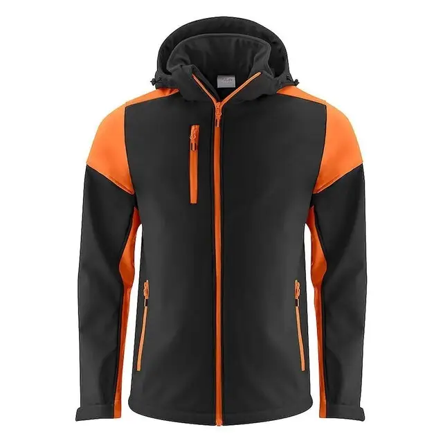 Printer Prime Softshell Jas heren zwart/oranje - maat XXXL Bestseller