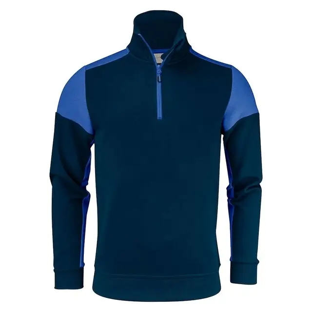 Printer Prime Halfzip Sweater unisex marine/kobalt - maat M Betrouwbaar