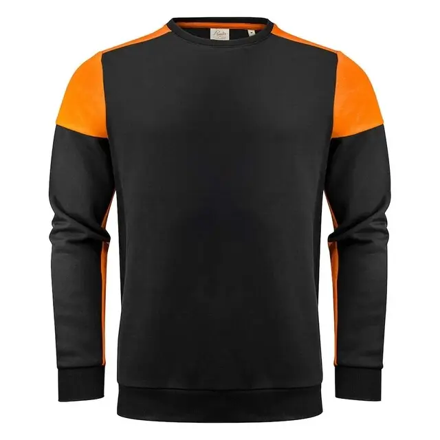 Gratis Retour Printer Prime Crewneck trui zwart/oranje - maat 4XL