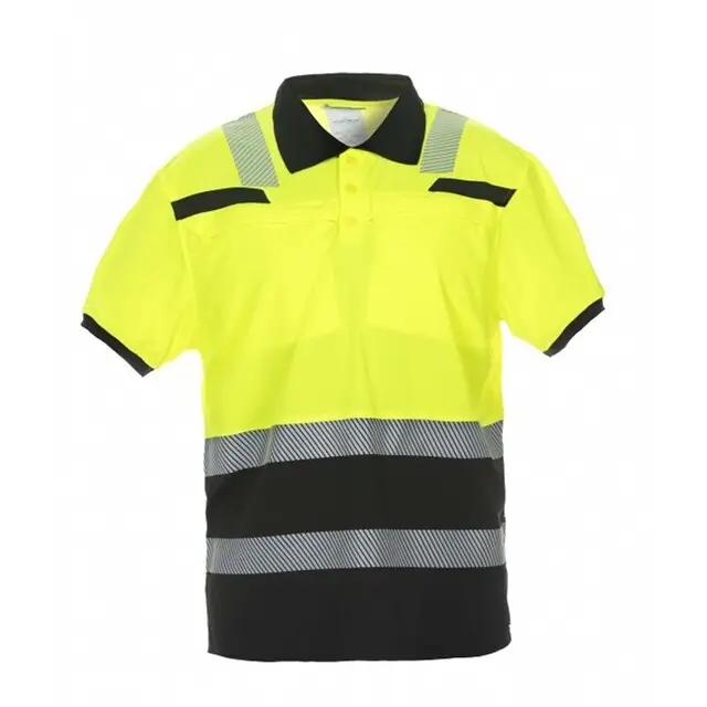 Nieuw Model Hydrowear Polo Shirt Thorne Trendy Hi-Vis Geel/Zwart - S