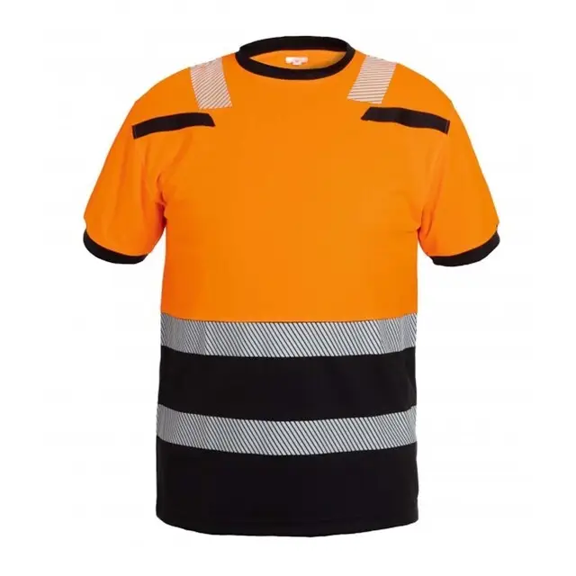 Flitsaanbieding Hydrowear T-shirt Tulsa Trendy Hi-Vis Oranje/Zwart - 5XL