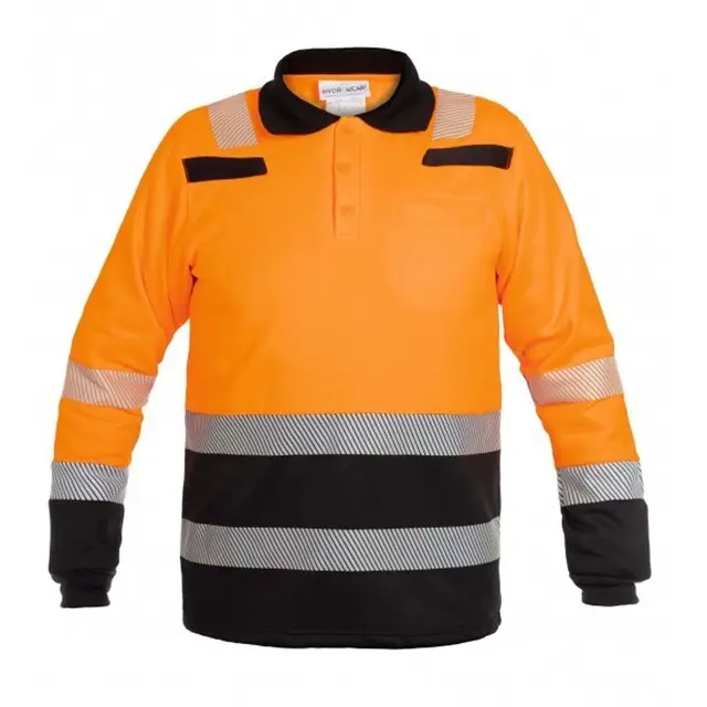 Hydrowear Sweater Tokio Trendy Hi-Vis Oranje/Zwart - 3XL Direct Verzonden