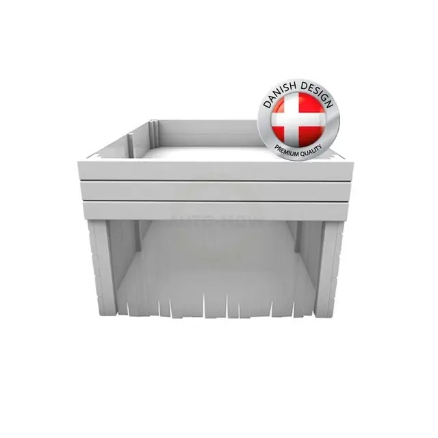 Favoriet Auto-Mow Robotmaaier Garage 2-in-1 Bloembak Wit