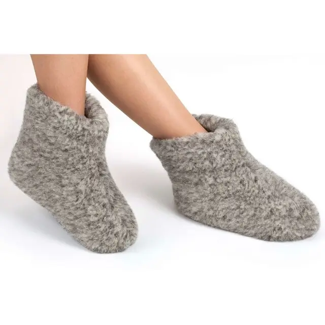 Bestel Nu WoolWarmers Sloffen Dolly Grijs - maat 46