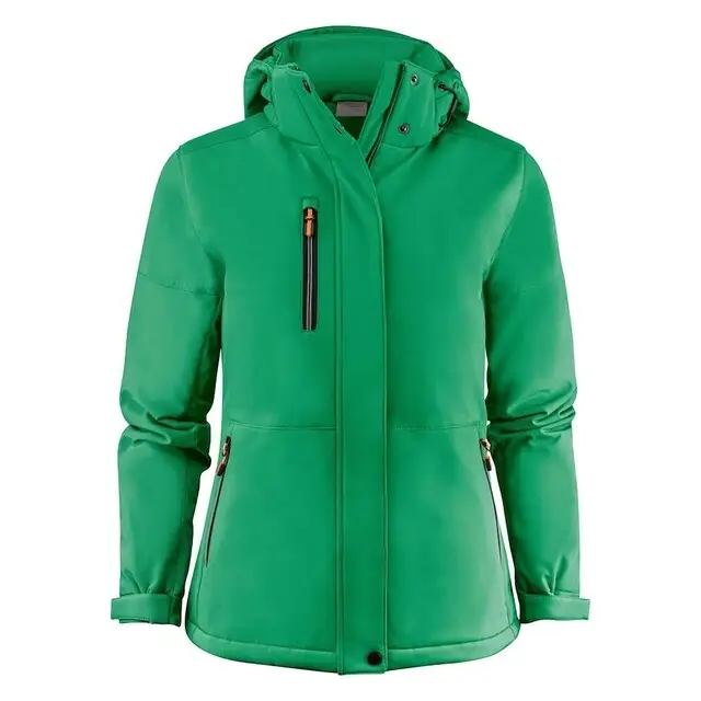 Bulkbestelling Printer Softshell Jas Dames Groen - Maat M