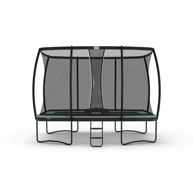 BERG Ultim Champion Eco Regular Trampoline Rechthoekig 410 x 250 Groen - Met Veiligheidsnet Deluxe XL Must-Have