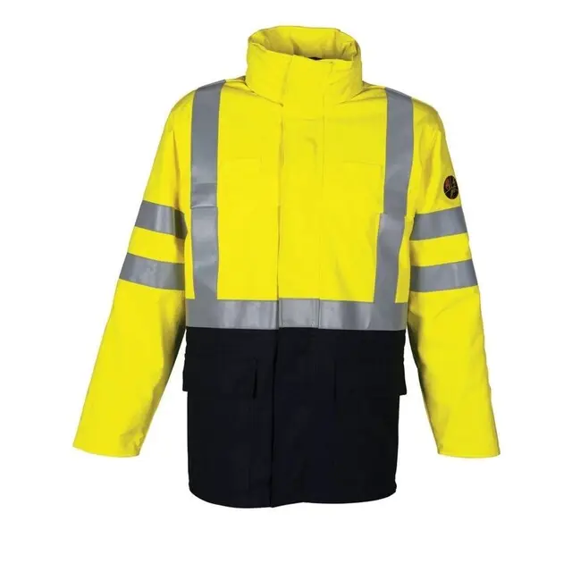 Meest Verkocht HAVEP Multi Protector Parka Jas 40001 Geel/Marine Maat L