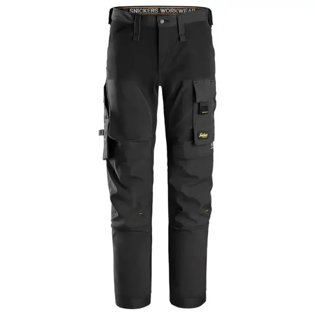 Authentiek Snickers Stretch Broek 6375 Zwart (0404) Maat 052