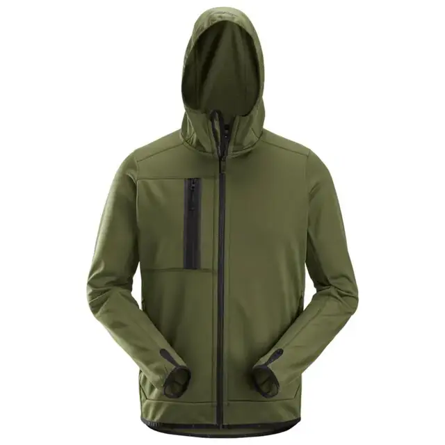 Snickers Allroundworkfleece Hoodie 8058 Khaki Groen (3100) Maat XL Nieuw Model