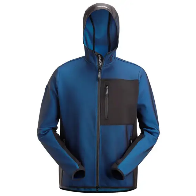Snelle Levering Snickers FleXiworktussenlaag Hoodie 8044 Kobaltblauw - Zwart (5604) Maat XL