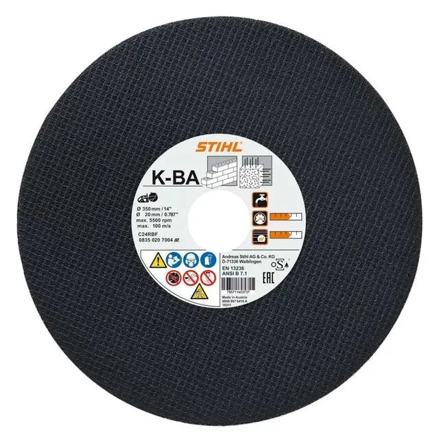 Tijdelijk Beschikbaar Stihl Kunsthars Doorslijpschijf Steen - Ø350 mm