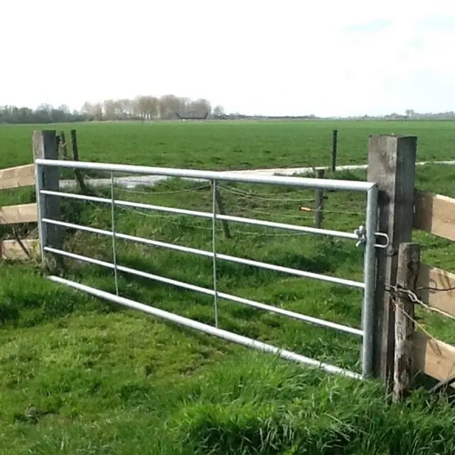 Gegalvaniseerd Landhek (5-Stangs) - 350 x 110 Cm Gereduceerde Prijs