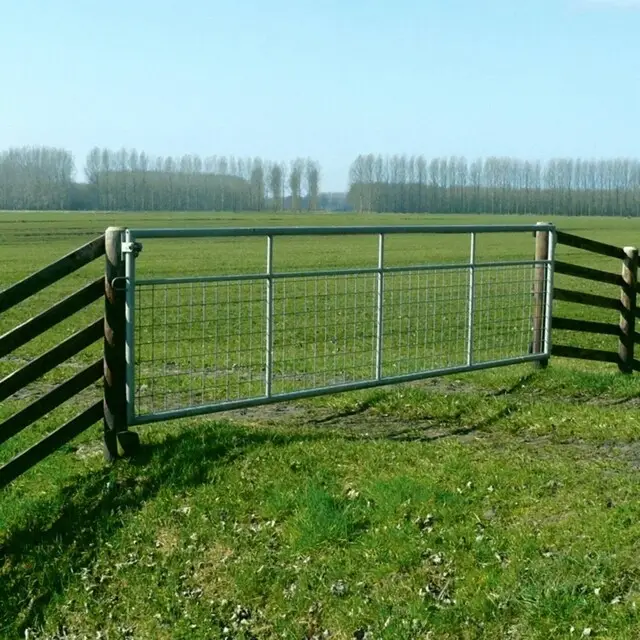 Gegalvaniseerd Landhek (Met Gaas) - 350 x 110 Cm Origineel