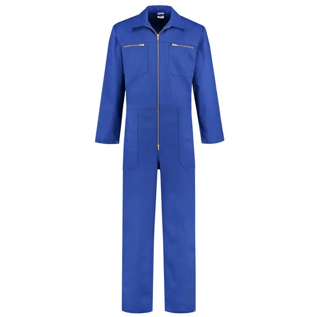 Aanbieding De Boer Katoen Rally Overall Korenblauw Maat 52