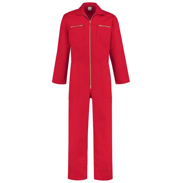 Speciale Aanbieding De Boer Katoen Rally Overall Rood Maat 48