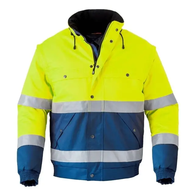 Handgemaakt HAVEP Hi-Vis All Season Jack 5139 Geel/Marine Maat 3XL