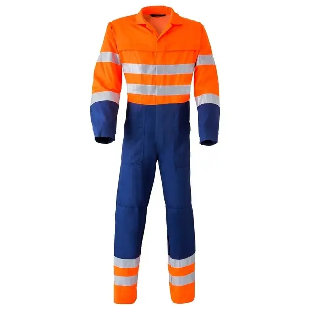 Flitsaanbieding HAVEP Hi-Vis Overall 2415 Marine/Oranje Maat 62