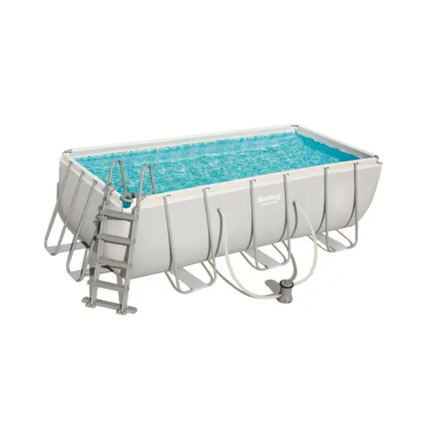 Gratis Retour Bestway Power Steel Zwembad set rechthoek 412