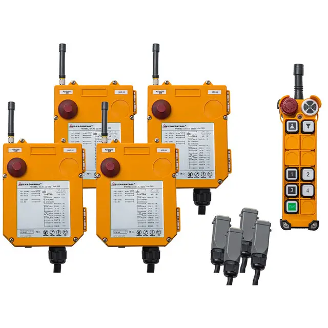 DELTACONTROL Centrale Radiogr. besturing 16 functies - 4 takels - dubbele snelheid Geld-Terug-Garantie