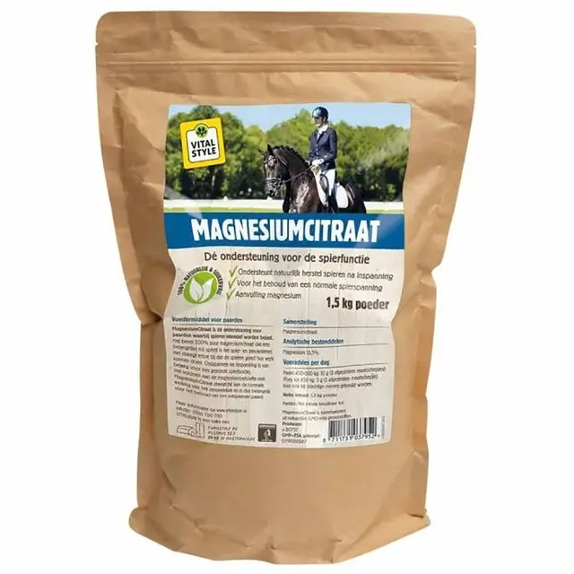 Speciale Aanbieding VITALstyle MagnesiumCitraat 1,5 kg