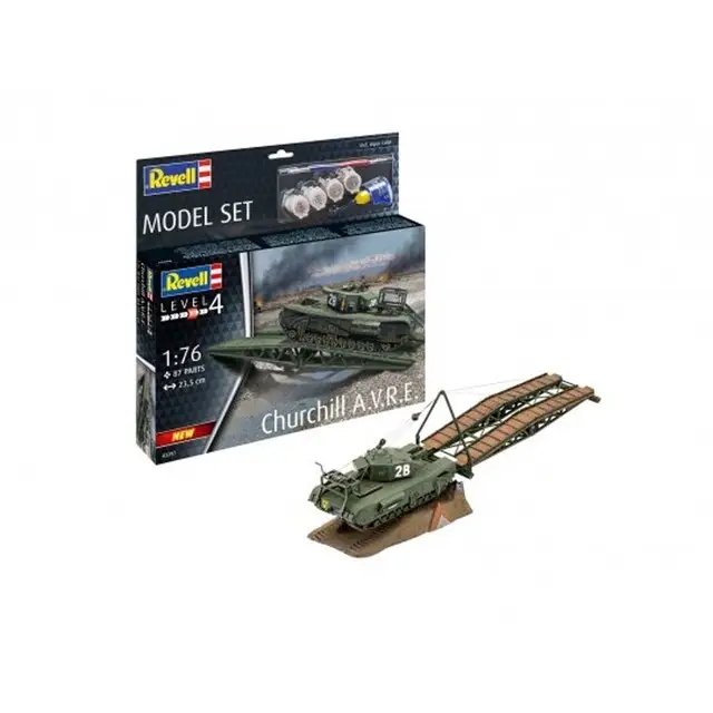 Aanbieding Revell Model Set Churchill A.V.R.E.