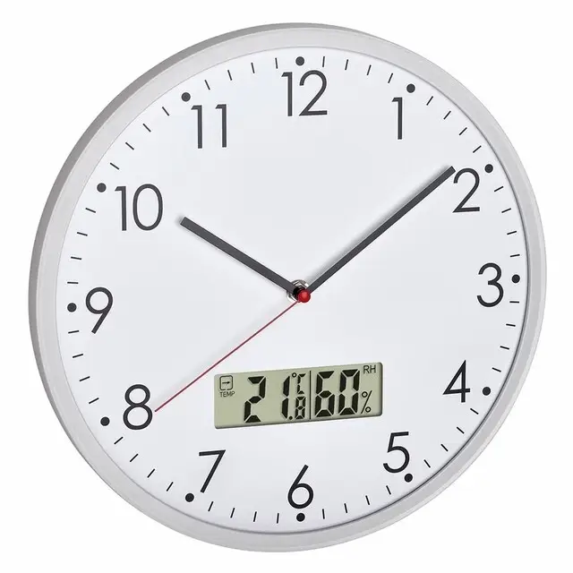 TFA Wandklok Digitaal Met Thermometer En Hygrometer Superprijs