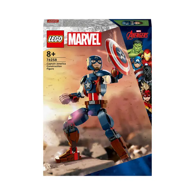 Garantie Inbegrepen LEGO Marvel 76258 - Super Heroes Captain America bouwfiguur