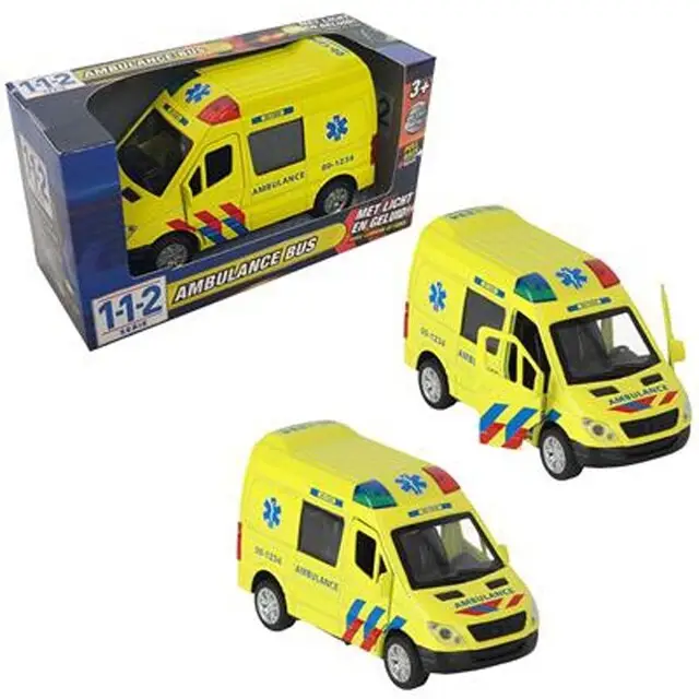 Beperkte Voorraad 112 Ambulance Bus 1:34 Met Licht+Geluid