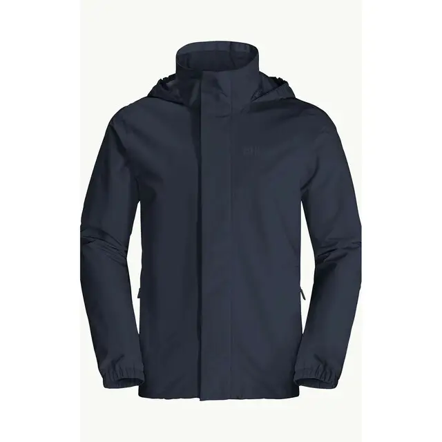 Modern Jack Wolfskin Stormy Point Regenjas Heren Donkerblauw - maat XL