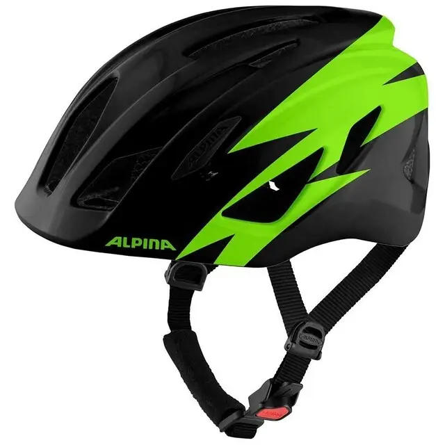 Alpina Fietshelm Pico Zwart/Groen - maat 50-55 Geld-Terug-Garantie