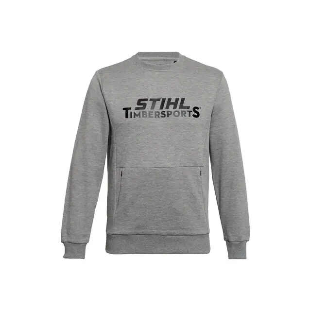 Weekendaanbieding Sweat Shirt Sz M Logo Timbersports Grijs Stihl